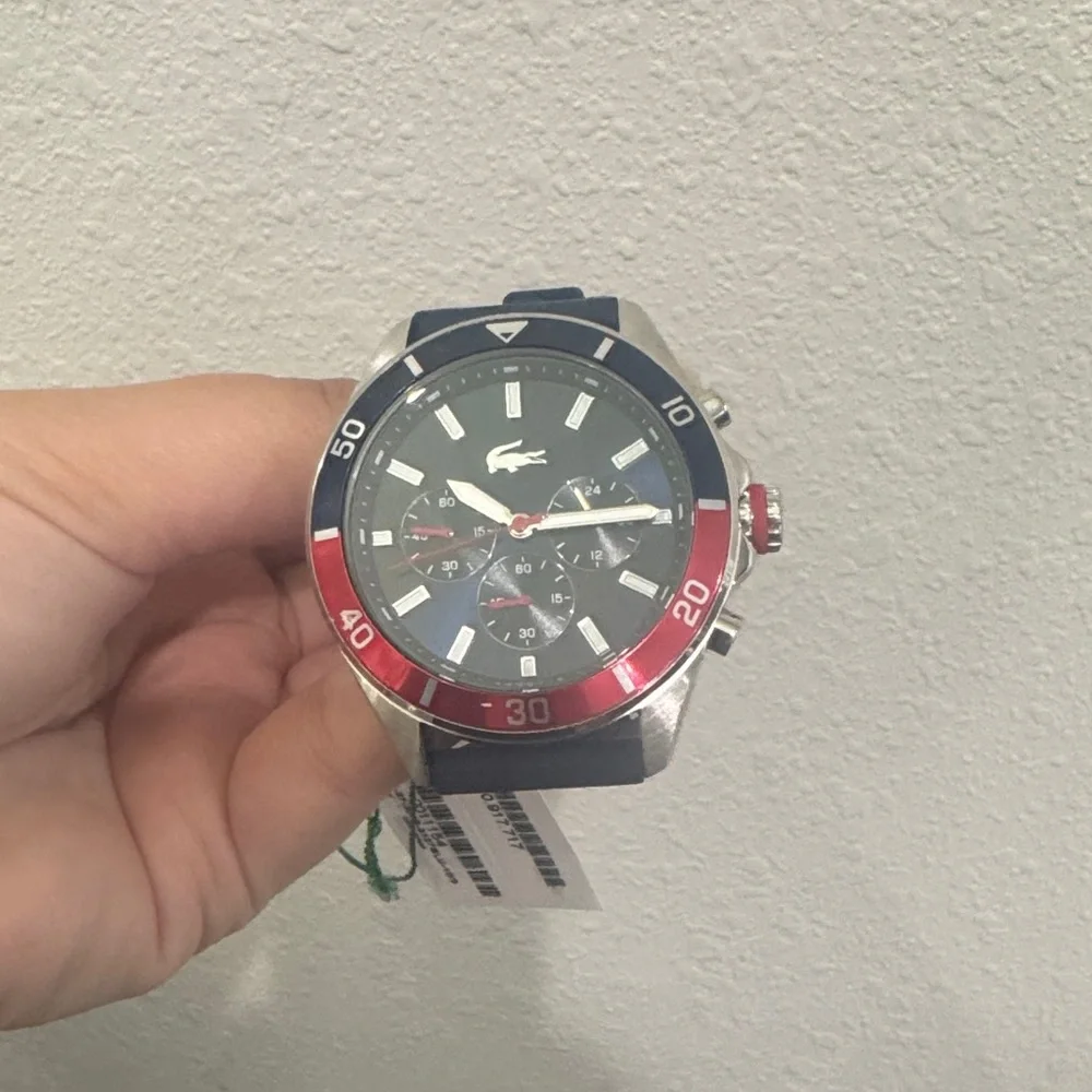 Lacoste Boston Men's Chronograph Watch - Classic Stainless Steel - Tachymeter
